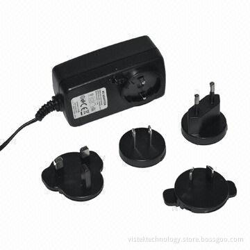 Universal 36W Interchangeable AC/DC Adapters, Used for Worldwide, 90-264V AC Input Voltage Range
